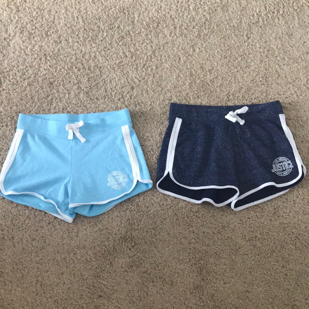 Justice shorts for both